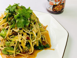 10、鲜到飞起来的“凉拌金针菇黄瓜????”,成品图