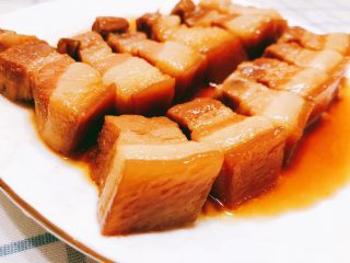 16、电饭煲版东坡肉,成品图。