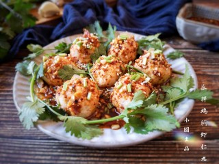 20、蒸拌鸡胸虾仁丸子——谁说要健身只能吃白水煮鸡胸肉？,成品。