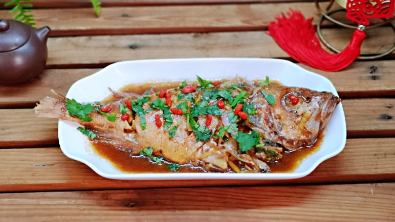 年年有鱼红烧红石斑