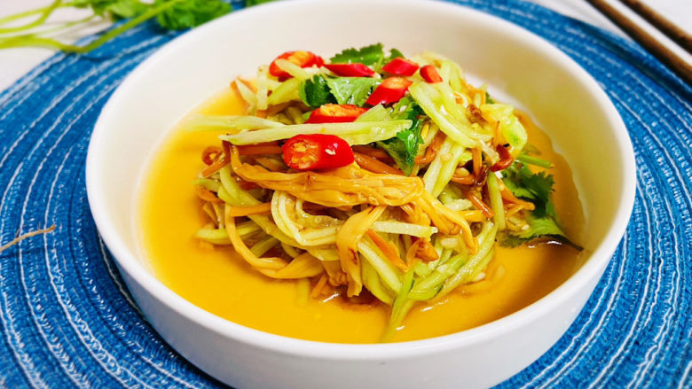 黄瓜凉拌金针菇