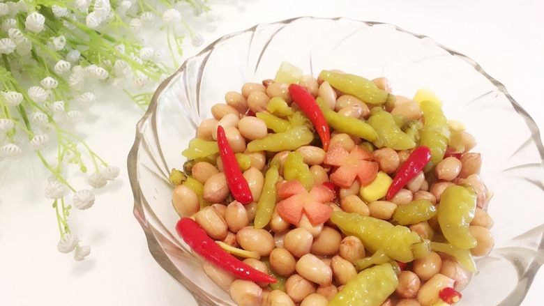 地方菜泡椒花生米