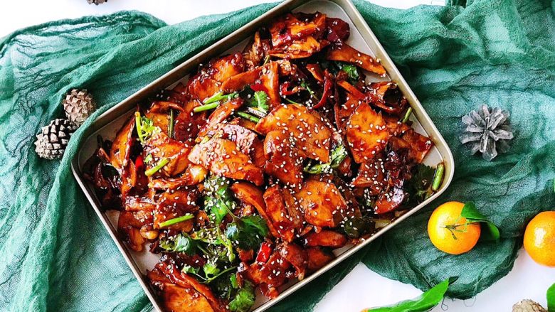 下酒神器麻辣牛板筋