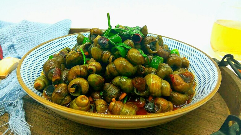 下酒菜酱爆螺蛳