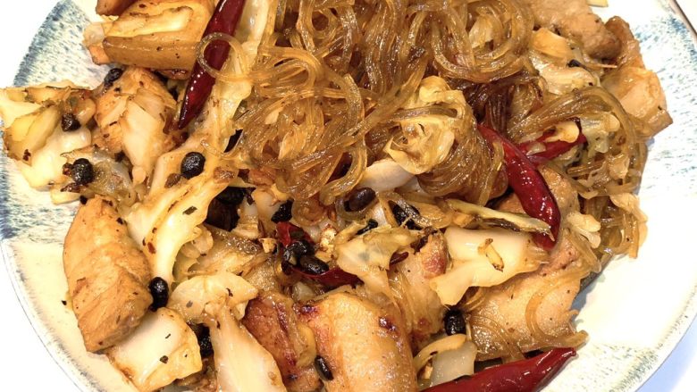 卷心菜炒五花肉粉丝