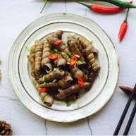 下酒菜爆炒钉螺