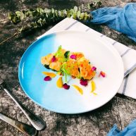 广式煎扒虾胶酿西兰花