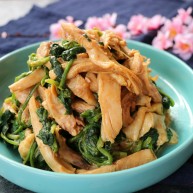 凉拌鸡肉菠菜