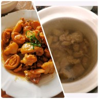 黄金小鲍鱼炆鸡配靓汤套餐版