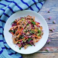 紫甘蓝麻油拌鸡胗