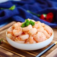 春节初二回娘家三鲜卤面四拌菜之三清炒虾仁