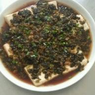 咸菜蒸山水豆腐