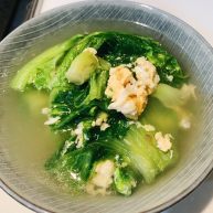 咸蛋芥菜汤
