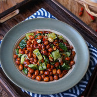 下酒菜凉拌黄瓜花生米