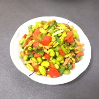 毛豆炒肉丝