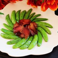 腊肉炒甜豆