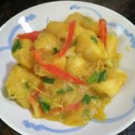 不一样的风味咖喱炒木薯