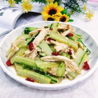 凉拌腐竹黄瓜