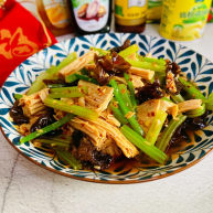 腐竹拌芹菜