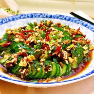 下酒凉菜的绝对主角麻辣入味簑衣黄瓜