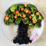 紫菜西兰花树凉拌菜