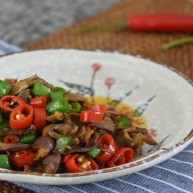 三椒爆鸡胗香辣爽脆超级下饭