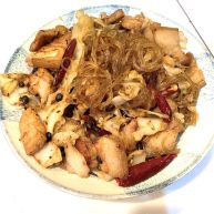 卷心菜炒五花肉粉丝