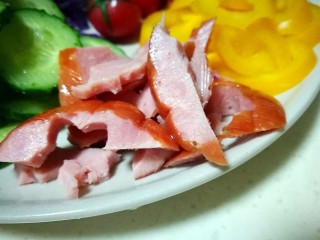 10、糖尿病菜谱～鹰嘴豆蔬菜沙拉,火腿片切小