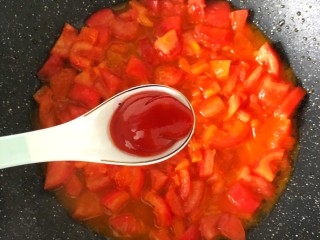 11、番茄金针菇,加一勺番茄酱