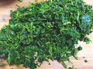 3、#爽口凉菜#凉拌野菜水芹菜,挤干水分，切碎