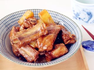 13、土豆烧排骨,完成了