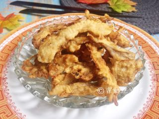 12、软炸鲜蘑,趁热食用非常香脆，平菇还能咬出汁水