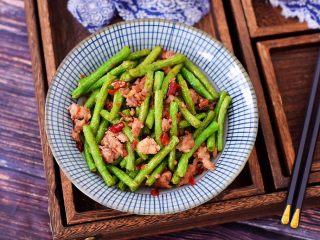 12、干煸豆角,成品图