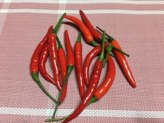 5、茄子炒豆角,小米椒洗干净