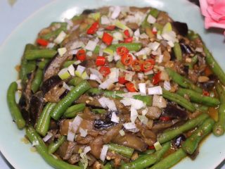 20、茄子炒豆角,好香呀????