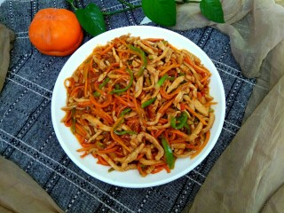 17、鱼香鸡丝,成品