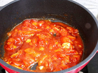 12、番茄烧豆腐,再次炒匀