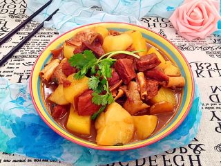 18、牛腩炖土豆,成品图。