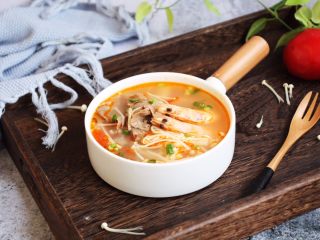 17、番茄金针菇肥牛卷,成品图。