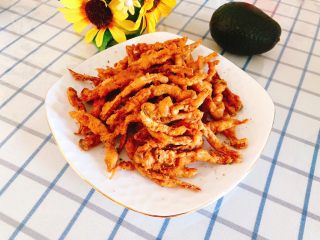 14、杏鲍菇吃出肉的味道-椒盐杏鲍菇,成品图。