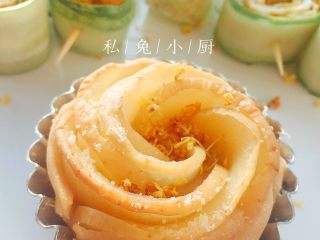 12、玫瑰苹果塔～,美丽的苹果玫瑰塔，是不是心动啦？