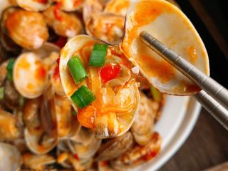 13、辣炒花蛤,辣嘘嘘