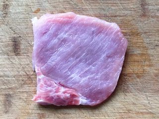 2、猪扒米汉堡,新鲜猪排一块