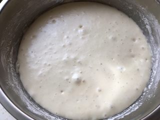 7、发糕,发至二倍大。