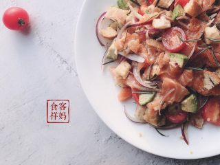 12、#年年有鱼#家宴：三文鱼沙拉,成品5