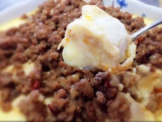 17、层层土豆腐蒸肉,很下饭，但其实味道不咸，有点辣，开胃极了！