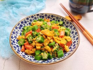 12、秋葵炒蛋,好吃下饭！