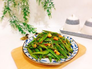 15、酱爆刀豆,成品图