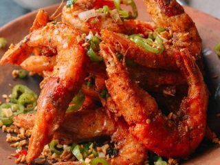 12、椒盐虾,来试试吧！