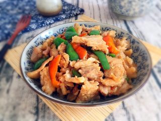 12、炒五花肉,成品图。